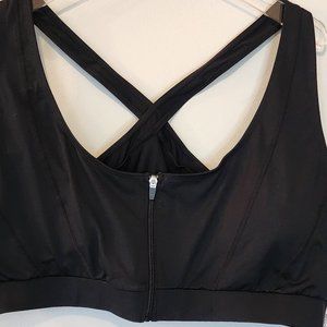 Front Zip Low Impact Bra with stretchy band